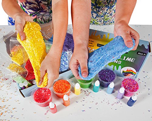 Original Stationery Slime Supplies Stuff [Rainbow Kit add ins] Making Slime for Girls and Boys. Kit Supplies Floam and Fishbowl Beads, Flake Glitter, Pigment, Sequins. No Glue or Activator Included. - Thumbnail 3