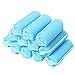 12Pcs Foam Sponge Hair Rollers, Blue Hair Curlers Bouncy Curls Style Tools Accessories