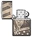 Zippo Eagle and Flag Black Ice Pocket Lighter