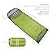 CampFENSE Sleeping Bag Lightweight Portable Compact Backpacking Outdoor Hiking Camping Equipment Tools Gear for Kids Youth Adult Men Women with Compression Storage Bag (Light Green)