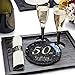 50th birthday decorations party supplies set,50th birthday gifts for women or men, 50 piece paper plates,9 x 9 Inches. (50)