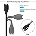 AFUNTA Charging Cable & Charger Port Protectors Compatible Fenix 5 5S 5X, Replacement Data Sync Cord & Anti Dust Plugs for Forerunner 935 Approach S60 Quatix5 Vivoactive 3 Vivosport D2 Charlie