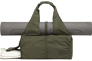 Y.U.M.C. Travel Yoga Gym Bag for Women, Carrying Workout Gear, Makeup, and Accessories, Shoe Compartment and Wet Dry Storage Pockets