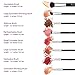 Qivange Fan Makeup Brushes, Professional Makeup Brushes Set Eyeshadow Bronzer Foundation Brushes Set with Cosmetic Bag
