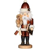 German Christmas Nutcracker Santa Claus Teddy natural colors - 44,0 cm / 17 inch - Christian Ulbricht