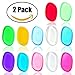 Dolovemk 2PCS Beauty Sili-sponge Silicone Makeup Sponge Blending Pad for BB Cream Liquid (Random Colors of 2)