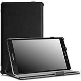 Moko Samsung Galaxy Tab PRO 8.4 Case - Slim-Fit Multi-angle Folio Cover Case for Galaxy TabPRO 8.4 Android Tablet, BLACK (With Smart Cover Auto Wake / Sleep. WILL NOT Fit Samsung Galaxy Tab 4 8.0)