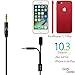 iPhone X AUX Cord, UNOOE iPhone 8 Aux Cable for Car to 3.5mm Headphone Jack Audio Cable Adapter on iPhones X/8/8 Plus to Car Home Stereo,Bose Speaker, Beats Headphone,iPad,iPod (Black) …