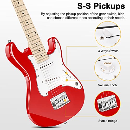 Vangoa 30 Inch Kids Electric Guitar Starter Kit for Beginners with