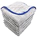 AULLY PARK 800gsm Ultra Thick Plush Microfiber Car Cleaning Towels Buffing Cloths Super Absorbent Drying Auto Datailing Towel Gray (16 in. x 16 in., Pack of 6)