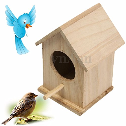Hot Sale Wooden Bird House Feeder Wild Birds Nest Home Garden