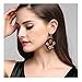 Flower Wood Earrings EVBEA Religious Big Round Statement Dangle Earrings for Women (214,Brown)