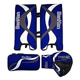 BenKen Sports Hockey Gear Goalie Pad Pack Ice Hockey Equipment Teenager &Adult Blue Black