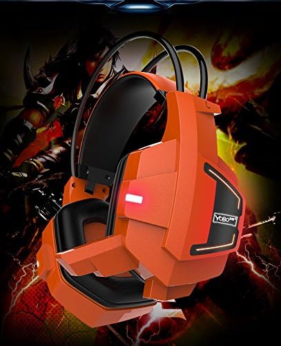 Headband headset,KaoShi A5 Game headphones Deep Bass Stereo Surrounded gaming headset earphone with led 3.5mm for ps4 pc(Red)