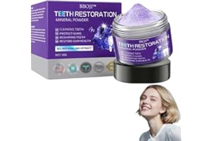 CRAZYLEAF BBOJI Teeth Restoration Mineral Powder, Teeth whitening Powder, Freshen Breath Whitening, Remineralizing Tooth, Anti-Cavity (1)
