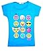 KIDS EMOJI EMOTICONS SMILEY FACES SHORT SLEEVE T-SHIRTS TOPS GIRLS AGE NEW 2-13y
