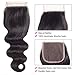 9A Brazilian Virgin Human Hair Lace Closure Body Wave Closure Free Part 4X4 Unprocessed Natural Color 10 inch