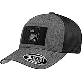 Pull Patch Curved Bill Flexfit + Snapback Trucker Hat | Tactical Cap | 2x3 Inch Loop Surface to Attach Morale Patches