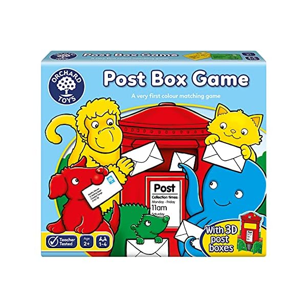 Orchard-Toys-Post-Box-Game Orchard Toys Post Box Game, A Fun Posting and Matching Game for Learning Colours, Educational, Family Game Perfect for…