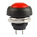 Larcele 10 Pieces 12mm Waterproof Push Button Momentary On Off Switch ANKG-01 (Red)