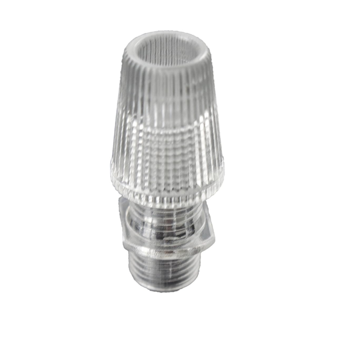 007 Vintage Pendant Strain Relief Plastic Cord Grips Retro Cable Lock Flex Cord Grip Cap with 10mm Male Threaded Entry Pendant Lamp Holder Converter M10 Black/White/Transparent (10, Transparent)