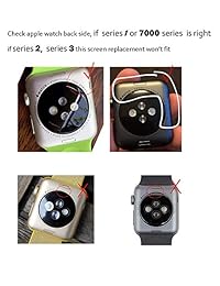 Ogodeal - Kit de reparación de pantalla LCD y digitalizador para Apple Watch, serie de repuesto 1 de 1.496 in y 1.654 in con juego de herramientas de reparación