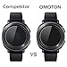 OMOTON [3 Pack] Screen Protector for Samsung Galaxy Watch 4 Classic 42mm, Galaxy Watch 42mm, Galaxy Watch 3 41mm, - Tempered Glass/Bubble Free/Scratch Resistant