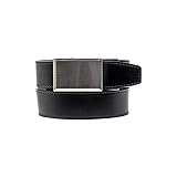 Men's Belt, Nexbelt Ratchet Leather Texture Shield