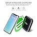 Fast Wireless Charger - Qi Certified Metal Wireless charger with anti Slip Rubber Pad for Apple iPhone x/8/8 plus/Samsung Galaxy Note 8/S8/S8 Plus S7/S7 Edge (Black)