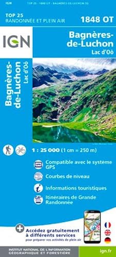 Download IGN Bagneres-De-Luchon/Lac D'Oo - Carte topographique PDF