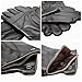 Luxury Men's Touchscreen Texting Winter Italian Nappa Leather Dress Driving Gloves (Cashmere/Wool/Fleece Lining) (9 ( US Standard Size ), Black ( Fleece Lining ))