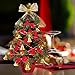shine4FUN Mini Tabletop Christmas Tree 20in Artificial Small Christmas Tree with Cones and Battery Operated 8 Modes LED String Lights Little Christmas Tree Mini Christmas Tree for Home Office Decor