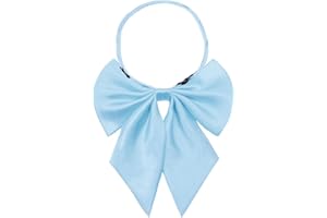 Gsyziux Pre-tied Bow Tie for Women, Floppy Womens Bowtie Female Adjustable Ladies Bowties for Graduation Dress School Uniform