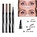 New Four Tip Eyebrow Pen Waterproof Tattoo Tint Fine Sketch Liquid Eyebrow Pencil (A1 blonde)
