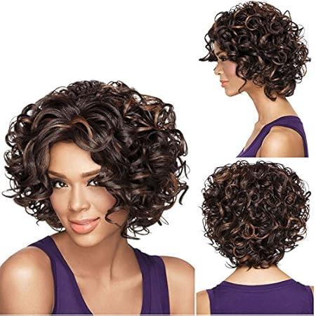 Haned Europe And Africa Black Short Hair Wig Cathy Amazon Com