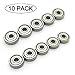 625ZZ 5 x 16 x 5 mm Deep Groove Ball Bearing, 10 Pcs, Metal Shielded Miniature Ball Bearings, Single Row, Fit for Skateboard Bearings, Hand Spinner, Brush Motor, Roller Skates etc. (Pack of 10)