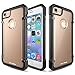 iPhone 7 Case, Moonmini Hybrid Armor Transparent Clear Hard PC Back Panel + TPU Bumper Shock Absorbing Protective Case Cover for iPhone 7 Black