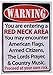 Redneck Area Tin Sign 12x17 Rivers Edge Products 1518