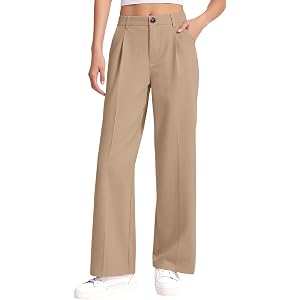 Girls School Uniform Baggy Straight Leg Wide Leg Slacks Tall Loose Fit Lightweight Casual Preppy Athletic Fall Clothes