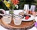 50 Rose Gold Party Cups 9 Oz Clear Plastic Cups Old Fashioned Tumblers | Rose Gold Rim Disposable Hard Party Cups for Wedding, Parties, Fancy Bridal Shower Decor