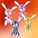 Kicko Rabbit with Carrot Inflatable - Pack of 6 17 Inch Easter Bunny Inflates - Indoor or Outdoor Decors and Party Supplies for Easter Sunday, Egg Hunting Activities, Birthday, Spring Time