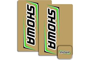 VISCID DESIGN CO. Showa Fork & Shock Suspension Decals (Black/Green on Clear)