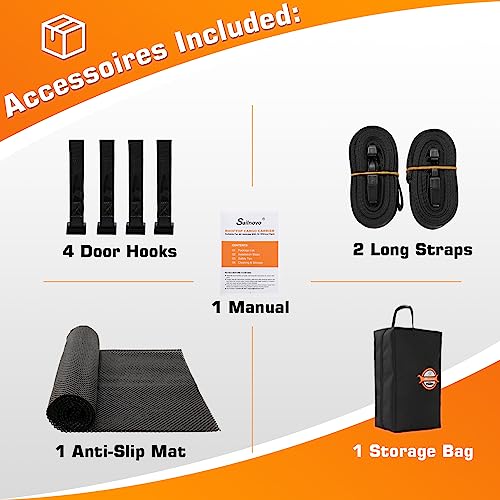 435L 1000D Nylon, 8 Reinforced Straps, Non-Slip Mat, for Travel and Luggage Transport
