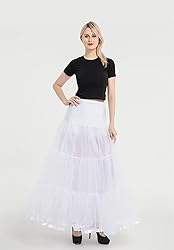 WOWBRIDAL Women's Ankle Length Petticoats Wedding