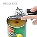 BIBTIM Can Opener Manual Smooth Edge and Heavy Duty, Build in Durable Bottle Opener and Lid Lifter (8 inch)