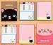 ONOR-Tech 2 x Lovely Cute Rabbit Cartoon 6 Fold N Times Note Bookmarker Sticky Notes Memo Note for Women, Girl as a Gift