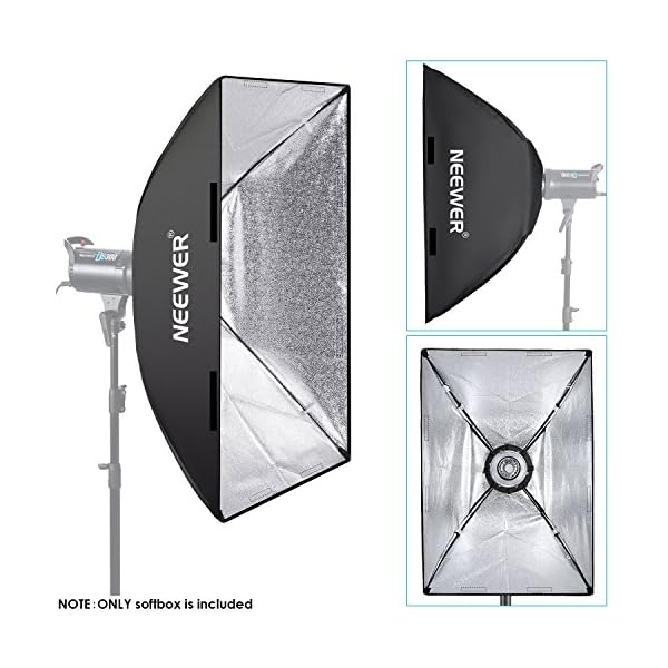 NEEWER 60 x 90cm rechteckiger Softbox-Diffusor für weiches Licht, kompatibel mit NEEWER S101-300W/400W/300W PRO/400W PRO… – Bild 4