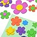 BLUECELL 200 Pcs Self-Adhesive Foam Flower Shapes Stickers for Craft Art Project Product Name