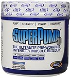Gaspari Nutrition Super Pump Pre-Workout Supplement, Blue Raspberry, 14.6 oz,  ( 414 g )