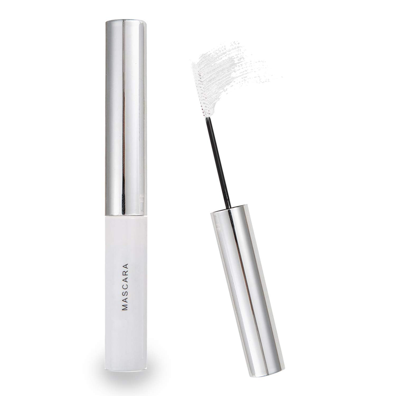 GL-Turelifes 12 Color Mascara Colorful Fiber Mascara Charming Longlasting Mascara, Thick & Long Eyelash Waterproof and Smudge-proof Eyes Makeup (#02 White)